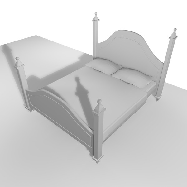 double bed 3d 3ds - DOUBLE BED 11 by Carrara1